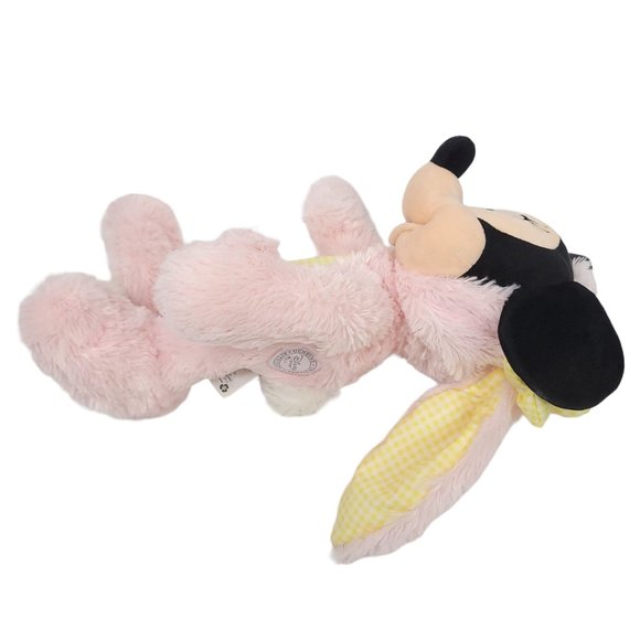 Disney Store Minnie Mouse Easter Bunny Plush 14" Stuffed Animal Toy Pink Yellow - Picture 8 of 10